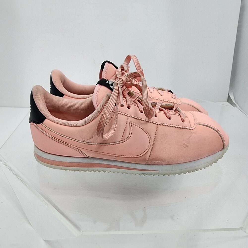 Nike Cortez Youth 7 Y/8.5 Coral Pink TXT VDAY Valentines Day AV3519-600 Sneakers - Picture 5 of 11